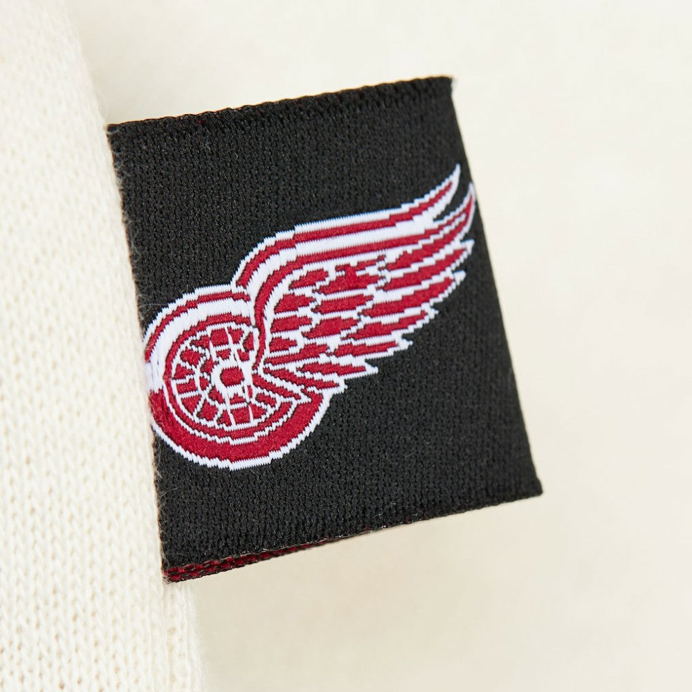 NHL Detroit Red Wings Mitchell & Ness Women's Logo 3.0 Pullover Sweatshirt - Cream