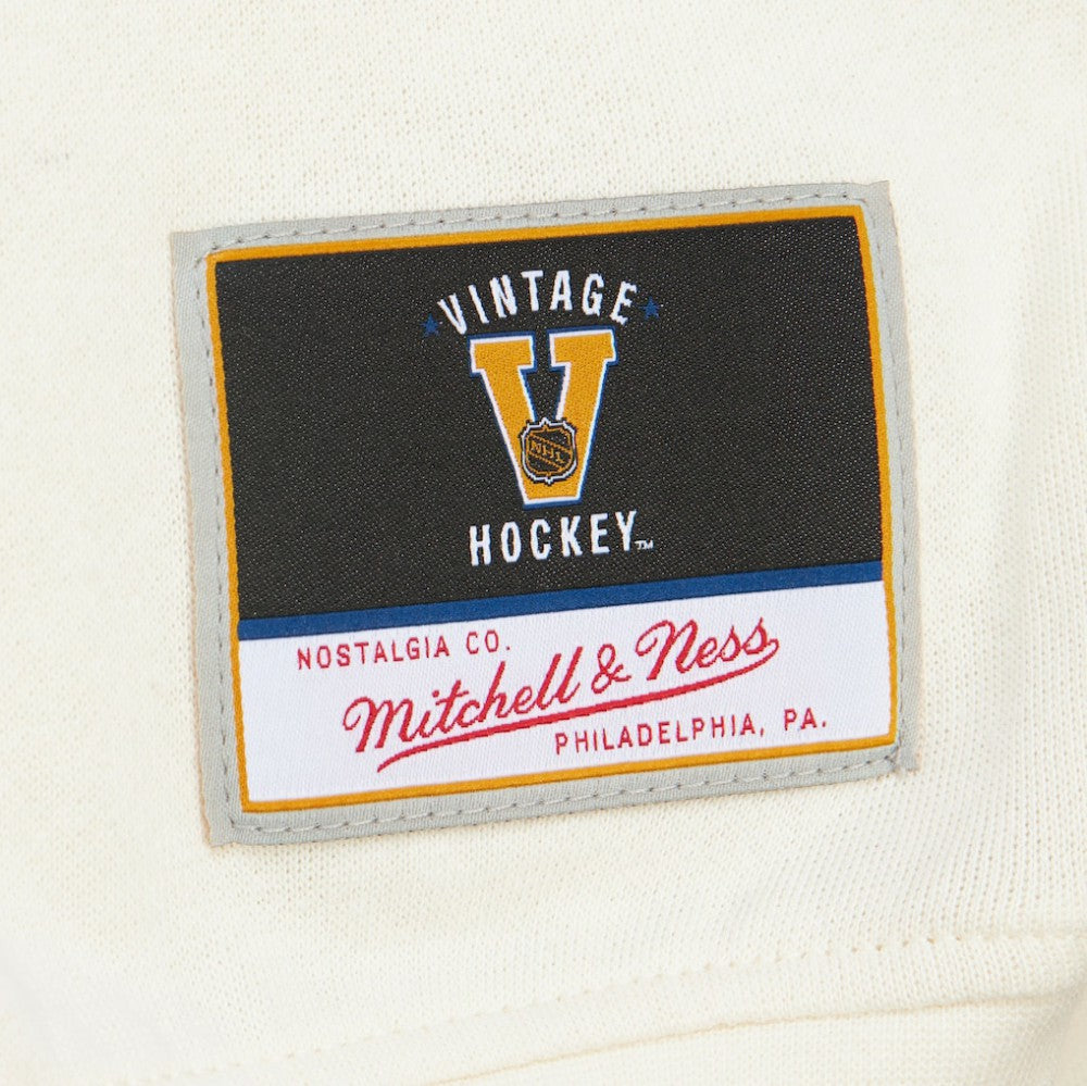 NHL Boston Bruins Mitchell & Ness Women's Logo 3.0 Pullover Sweatshirt - Cream