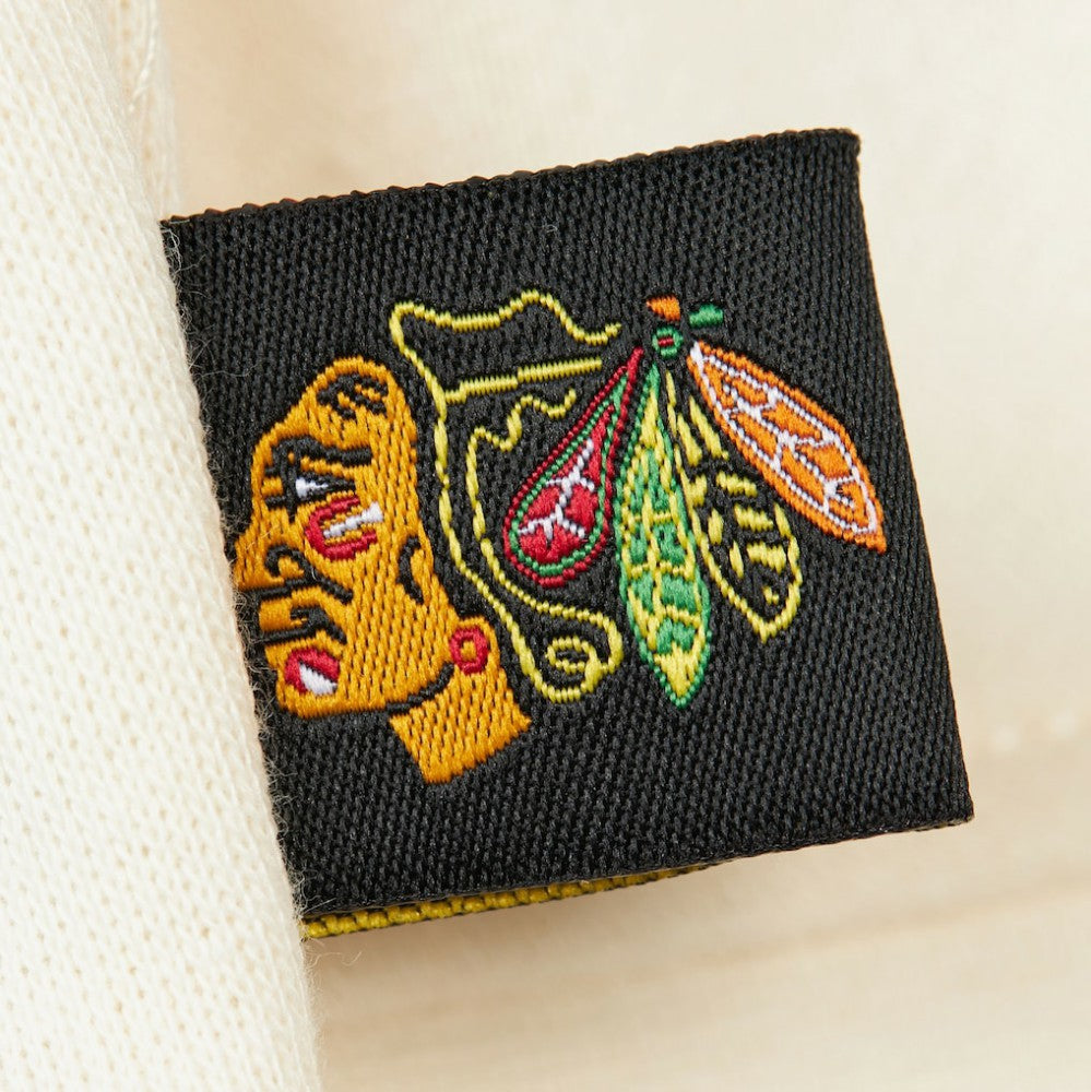 NHL Chicago Blackhawks Mitchell & Ness Women's Logo 3.0 Pullover Sweatshirt - Cream