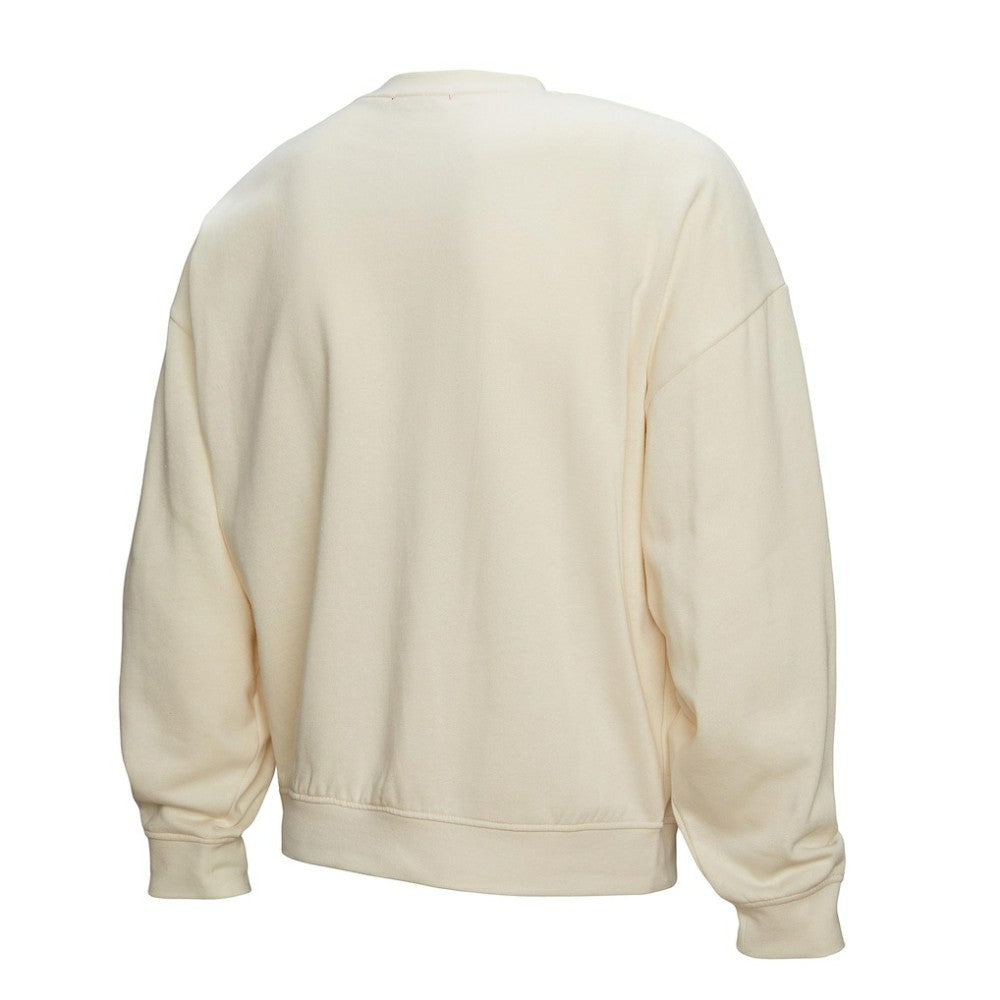 NHL Chicago Blackhawks Mitchell & Ness Women's Logo 3.0 Pullover Sweatshirt - Cream