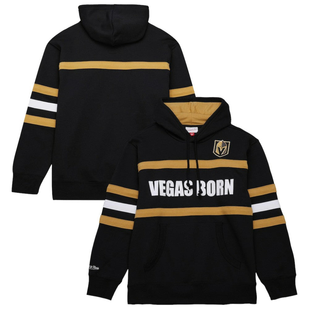 NHL Vegas Golden Knights Mitchell & Ness Head Coach Slogan Pullover Hoodie - Black