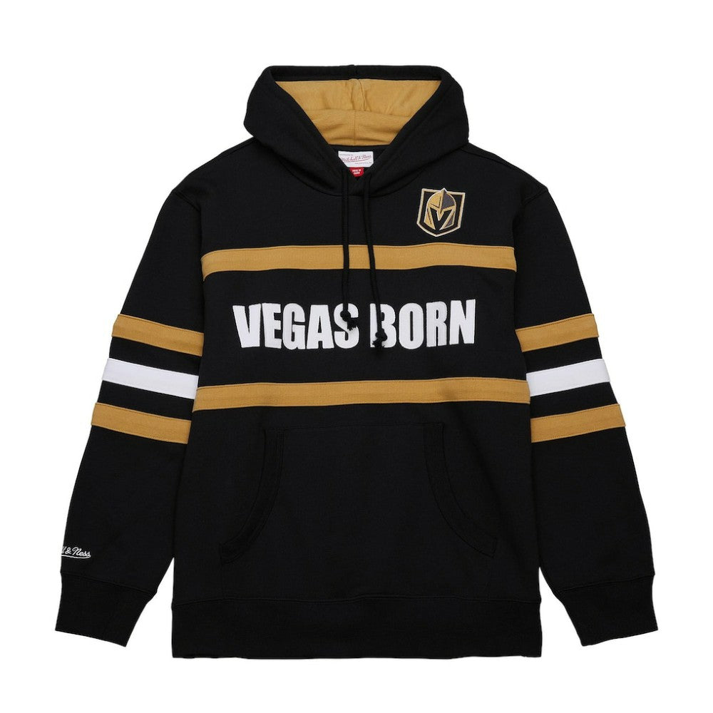 NHL Vegas Golden Knights Mitchell & Ness Head Coach Slogan Pullover Hoodie - Black