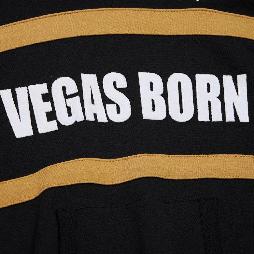 NHL Vegas Golden Knights Mitchell & Ness Head Coach Slogan Pullover Hoodie - Black