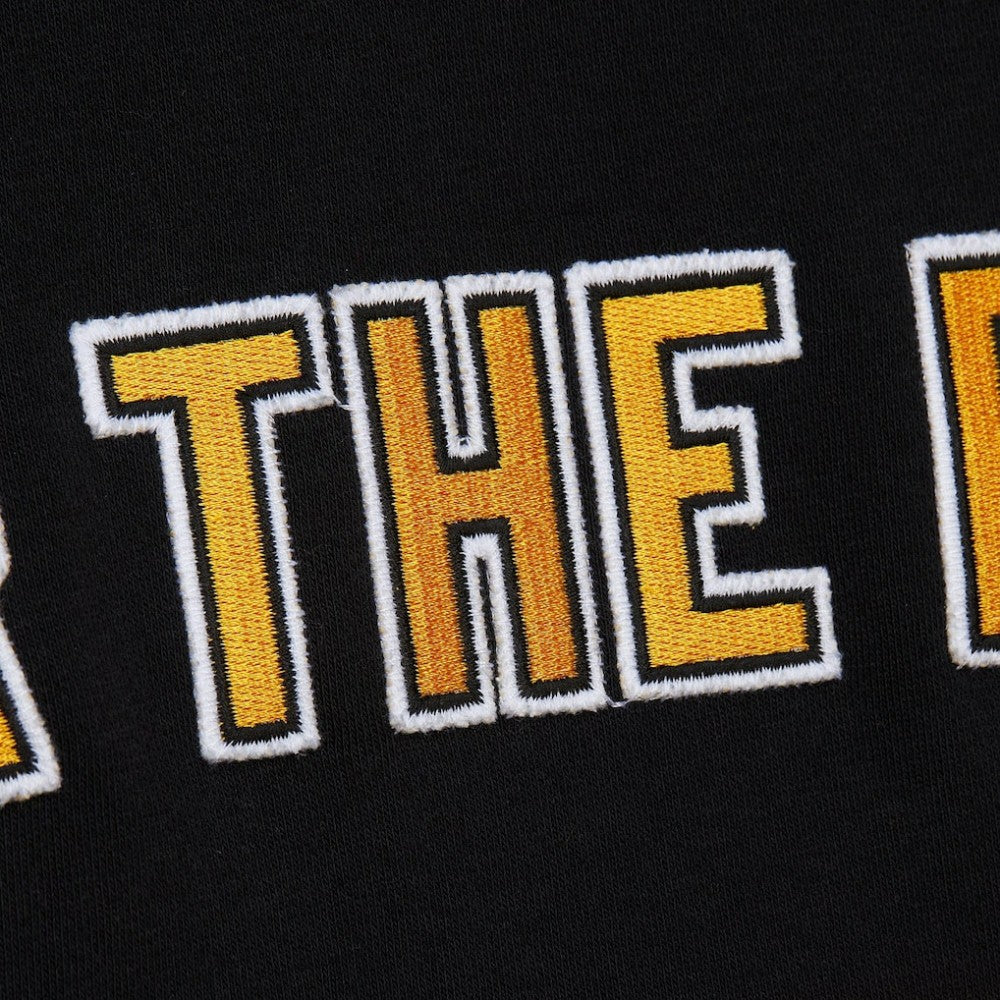 NHL Boston Bruins Mitchell & Ness Head Coach Slogan Pullover Hoodie - Black