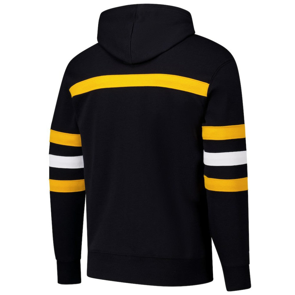 NHL Pittsburgh Penguins Mitchell & Ness Head Coach Slogan Pullover Hoodie - Black