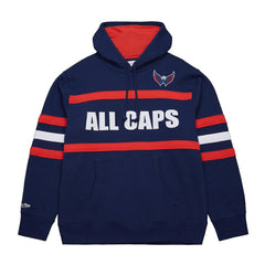 NHL Washington Capitals Mitchell & Ness Head Coach Slogan Pullover Hoodie - Navy