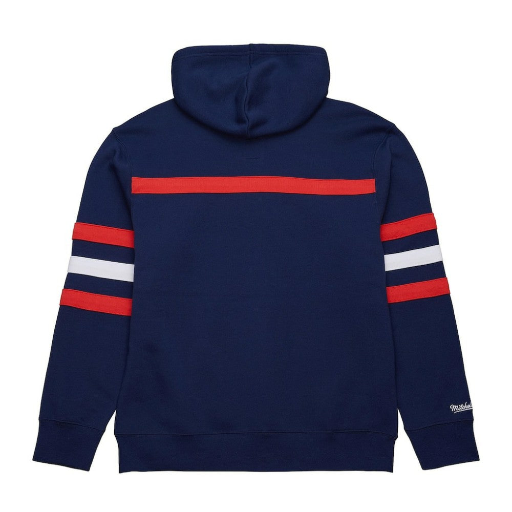NHL Washington Capitals Mitchell & Ness Head Coach Slogan Pullover Hoodie - Navy