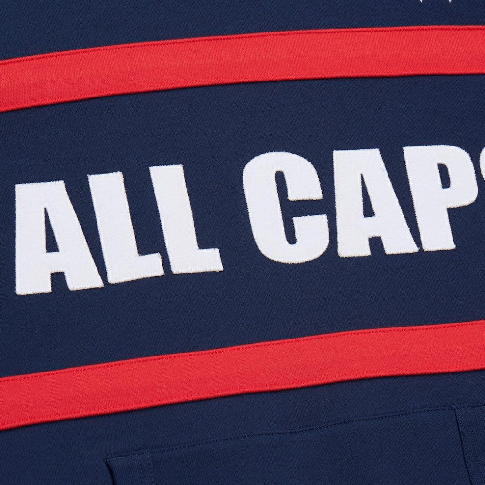 NHL Washington Capitals Mitchell & Ness Head Coach Slogan Pullover Hoodie - Navy