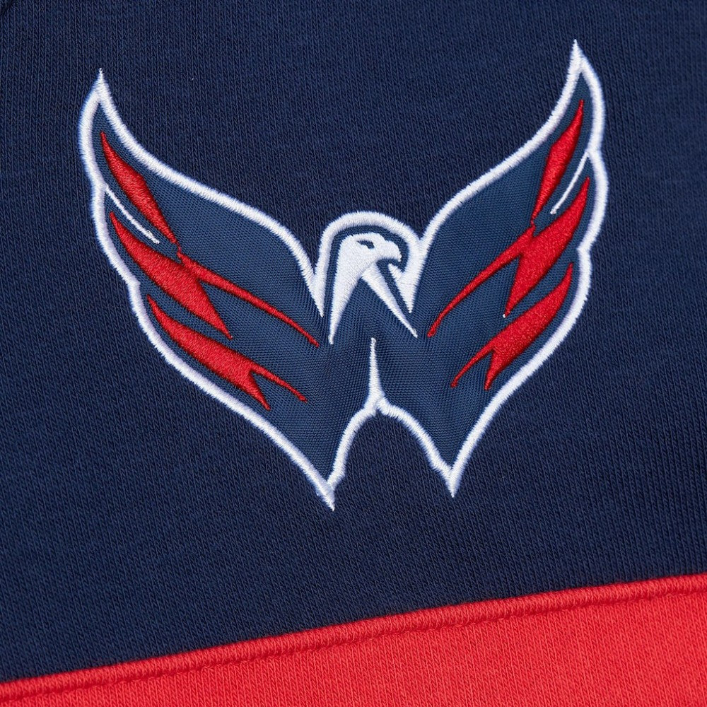 NHL Washington Capitals Mitchell & Ness Head Coach Slogan Pullover Hoodie - Navy