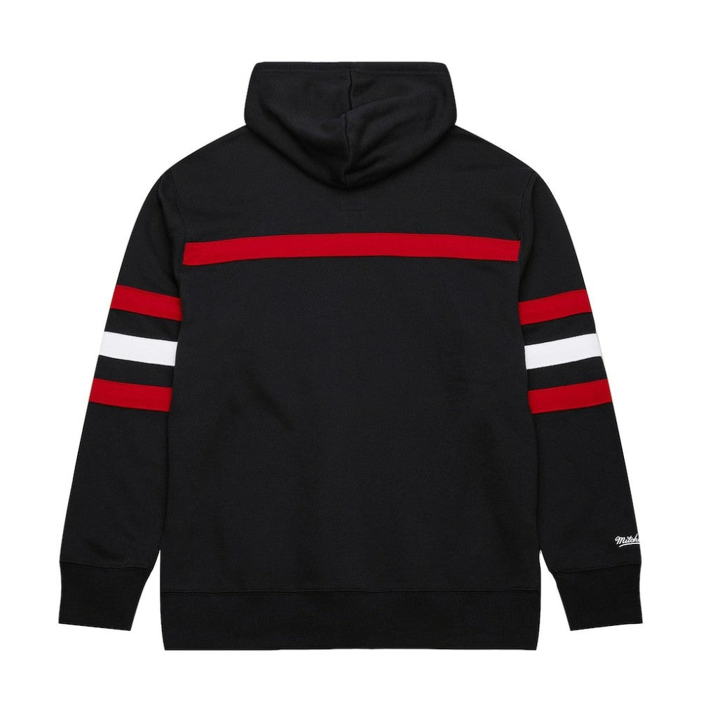 NHL New Jersey Devils Mitchell & Ness Head Coach Slogan Pullover Hoodie - Black