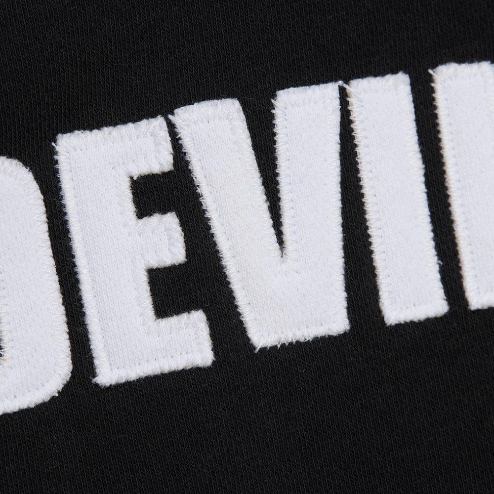 NHL New Jersey Devils Mitchell & Ness Head Coach Slogan Pullover Hoodie - Black