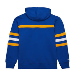 NHL St. Louis Blues Mitchell & Ness Head Coach Slogan Pullover Hoodie - Blue