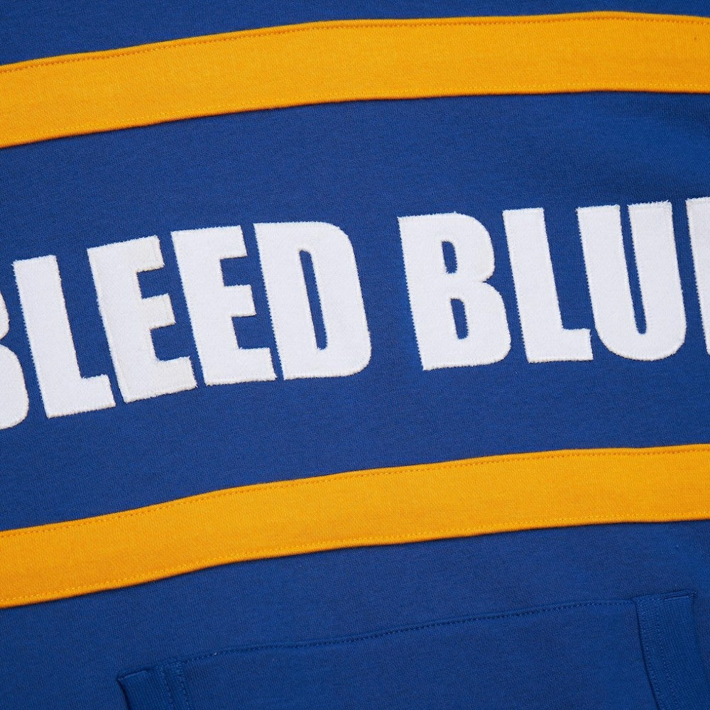 NHL St. Louis Blues Mitchell & Ness Head Coach Slogan Pullover Hoodie - Blue