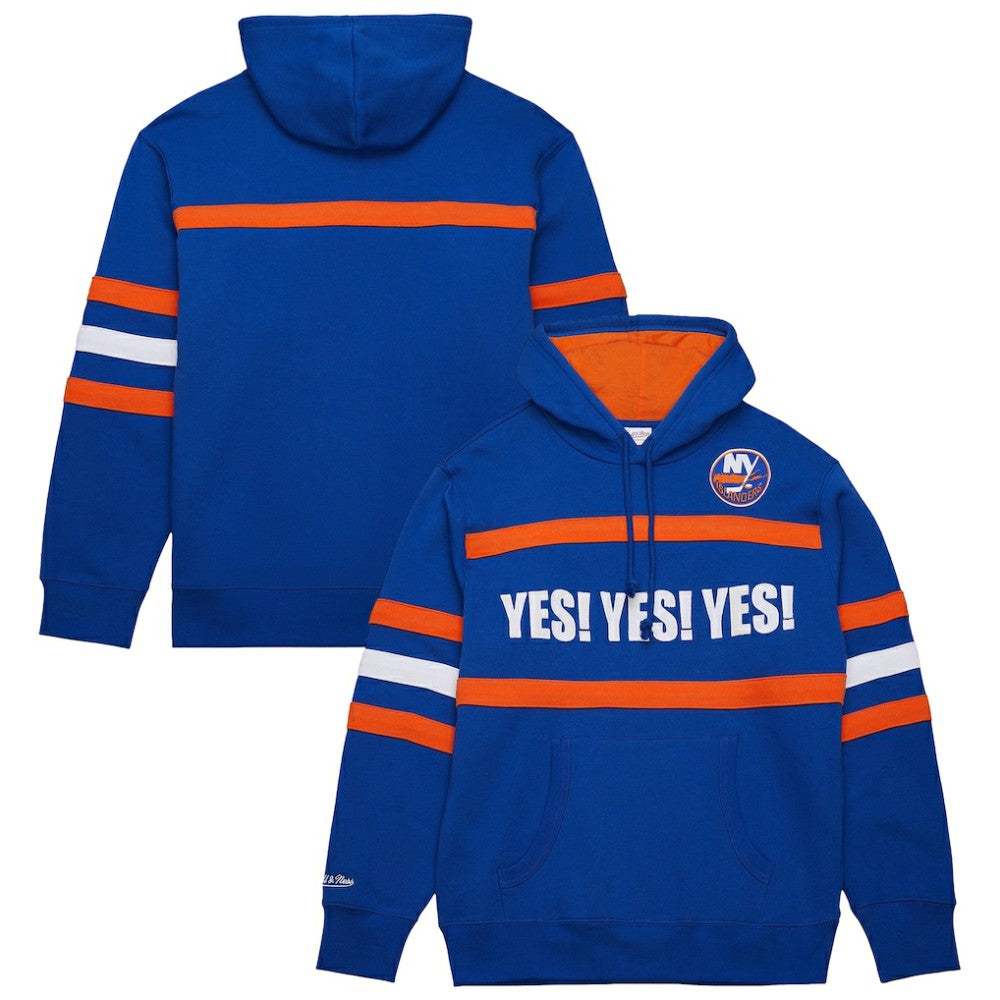 NHL New York Islanders Mitchell & Ness Head Coach Slogan Pullover Hoodie - Royal