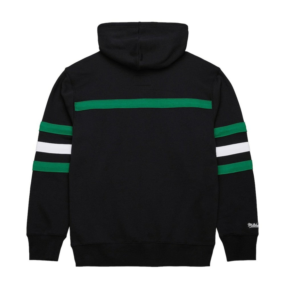 NHL Dallas Stars Mitchell & Ness Head Coach Slogan Pullover Hoodie - Black