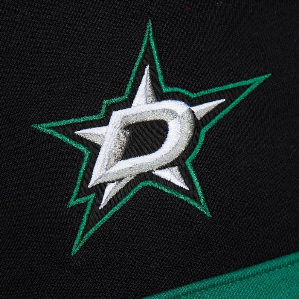NHL Dallas Stars Mitchell & Ness Head Coach Slogan Pullover Hoodie - Black