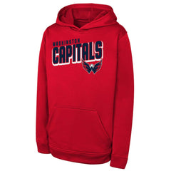 NHL Washington Capitals Youth Cyber Punk Performance Hoodie - Red