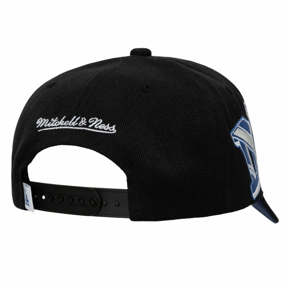 Los Angeles Dodgers Mitchell & Ness Hyper Type Pro Crown Snapback Hat - Black Hats
