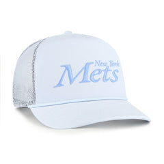 New York Mets '47 Foundation Script Hitch Adjustable Trucker Hat - Light Blue Hats