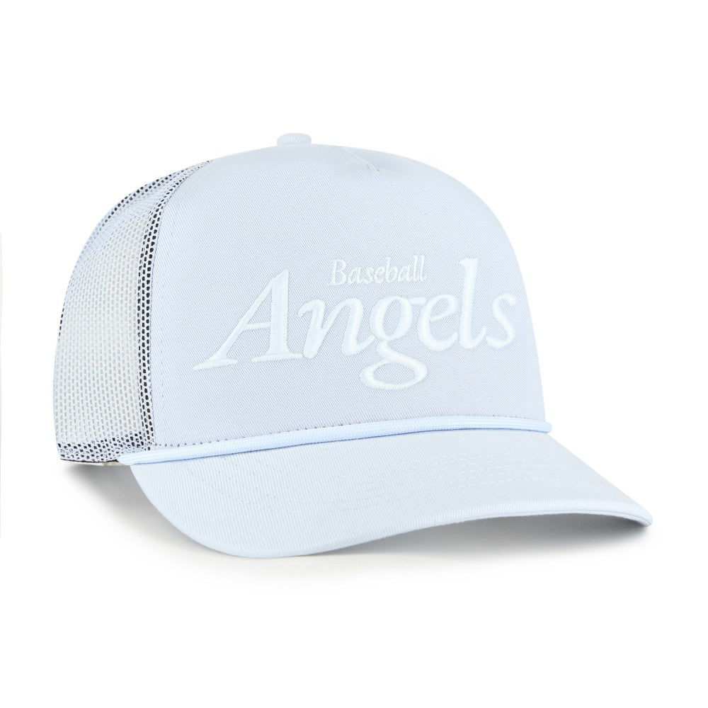 Los Angeles Angels '47 Foundation Script Hitch Adjustable Trucker Hat - Light Blue Hats