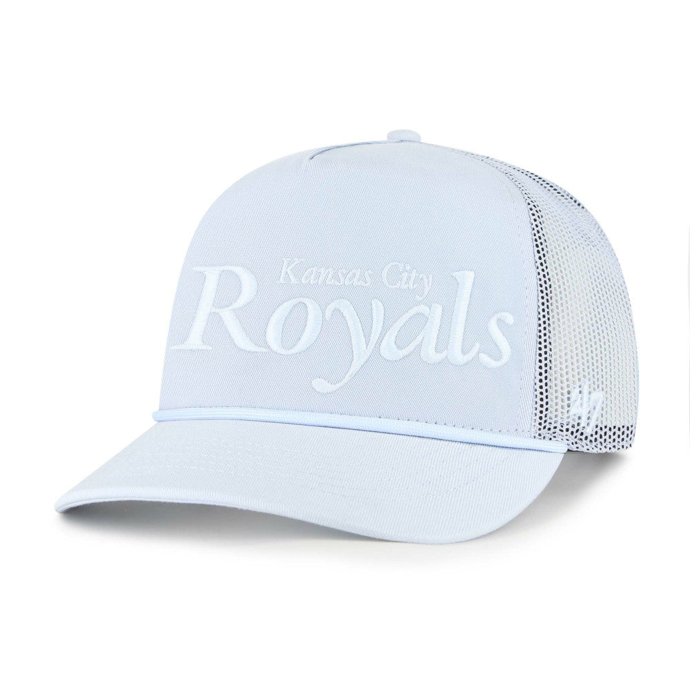 Kansas City Royals '47 Foundation Script Hitch Adjustable Trucker Hat - Light Blue Hats