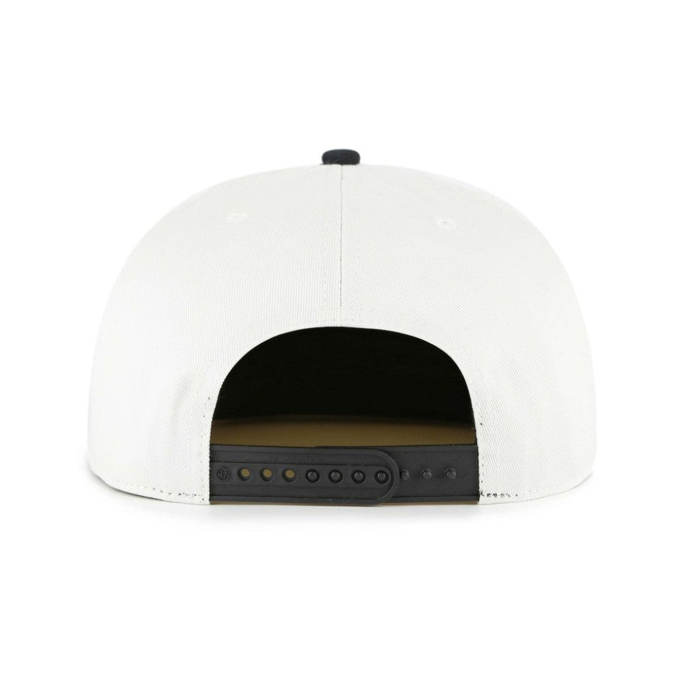 Tampa Bay Rays '47 Foundation Captain Snapback Hat - White/Black Hats