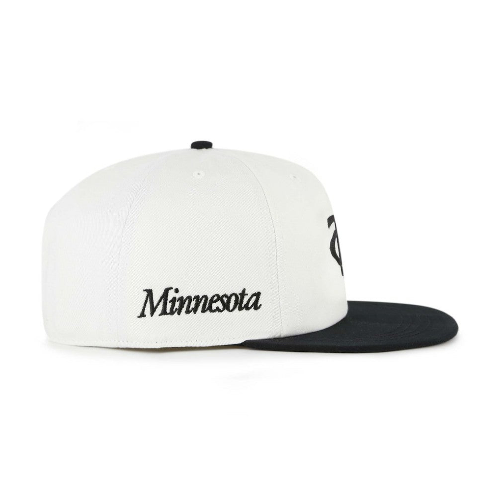 Minnesota Twins '47 Foundation Captain Snapback Hat - White/Black Hats