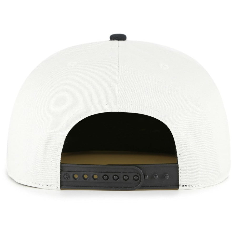Pittsburgh Pirates '47 Foundation Captain Snapback Hat - White/Black Hats