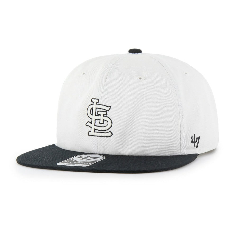St. Louis Cardinals '47 Foundation Captain Snapback Hat - White/Black Hats
