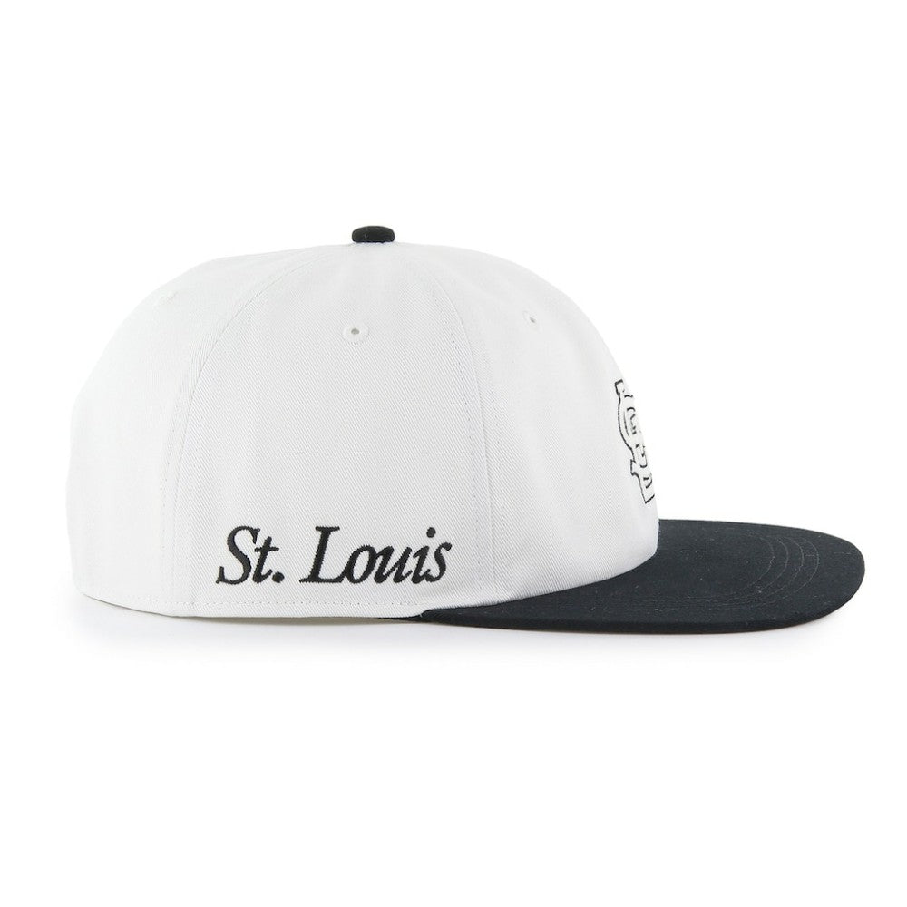 St. Louis Cardinals '47 Foundation Captain Snapback Hat - White/Black Hats