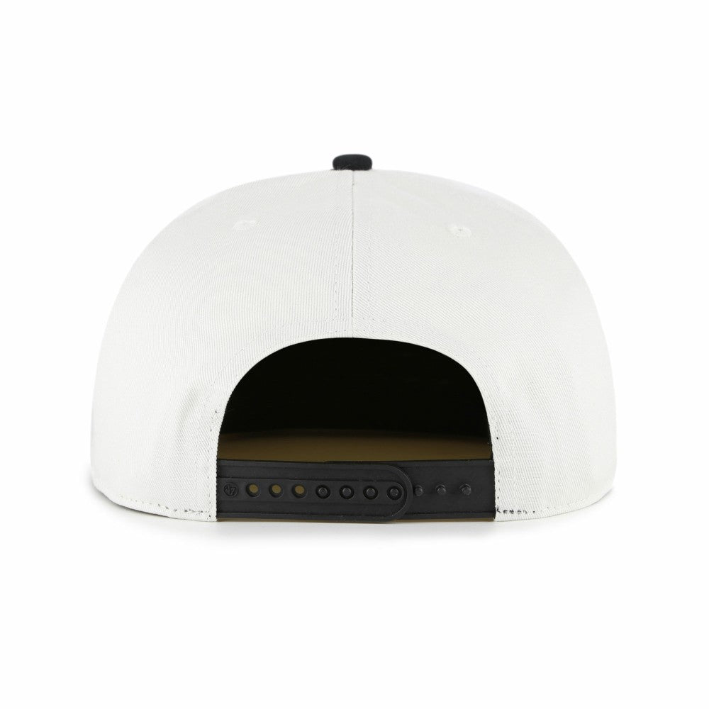 Miami Marlins '47 Foundation Captain Snapback Hat - White/Black Hats