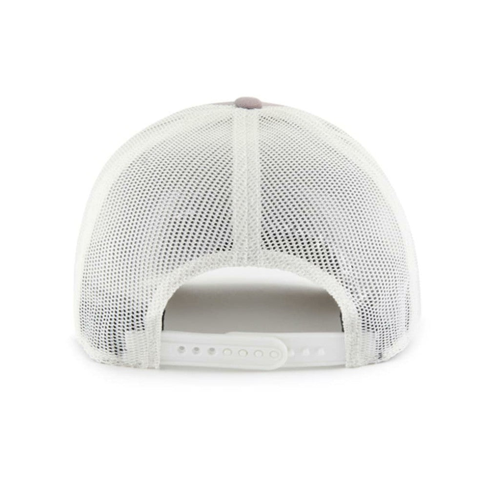 Chicago Cubs '47 Tide Sweep Rope Trucker Adjustable Hat - Gray/White Hats
