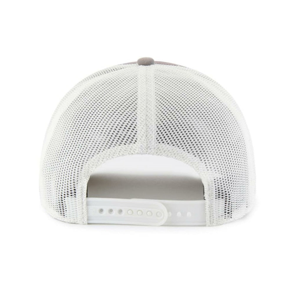 Colorado Rockies '47 Tide Sweep Rope Trucker Adjustable Hat - Gray/White Hats