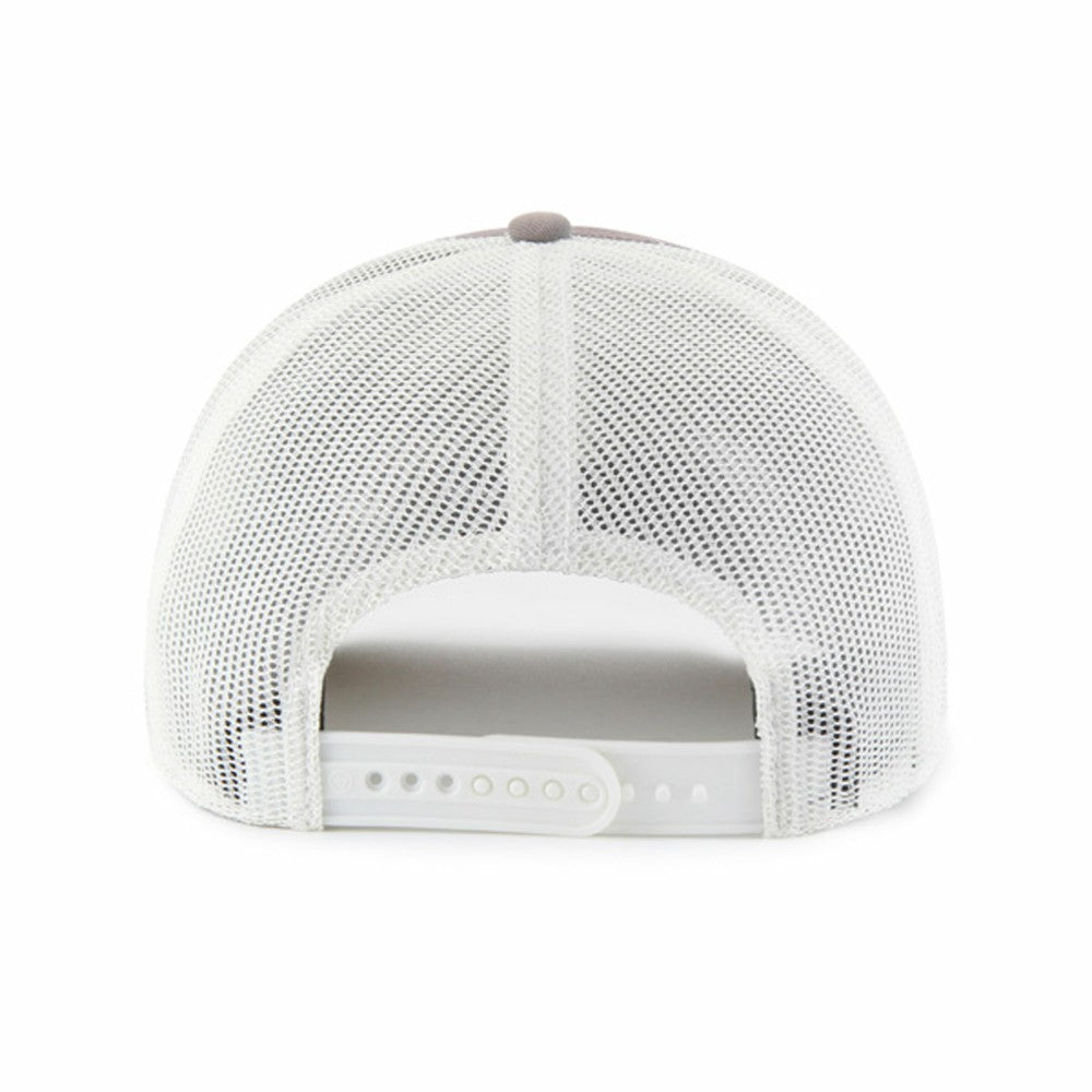 Miami Marlins '47 Tide Sweep Rope Trucker Adjustable Hat - Gray/White Hats