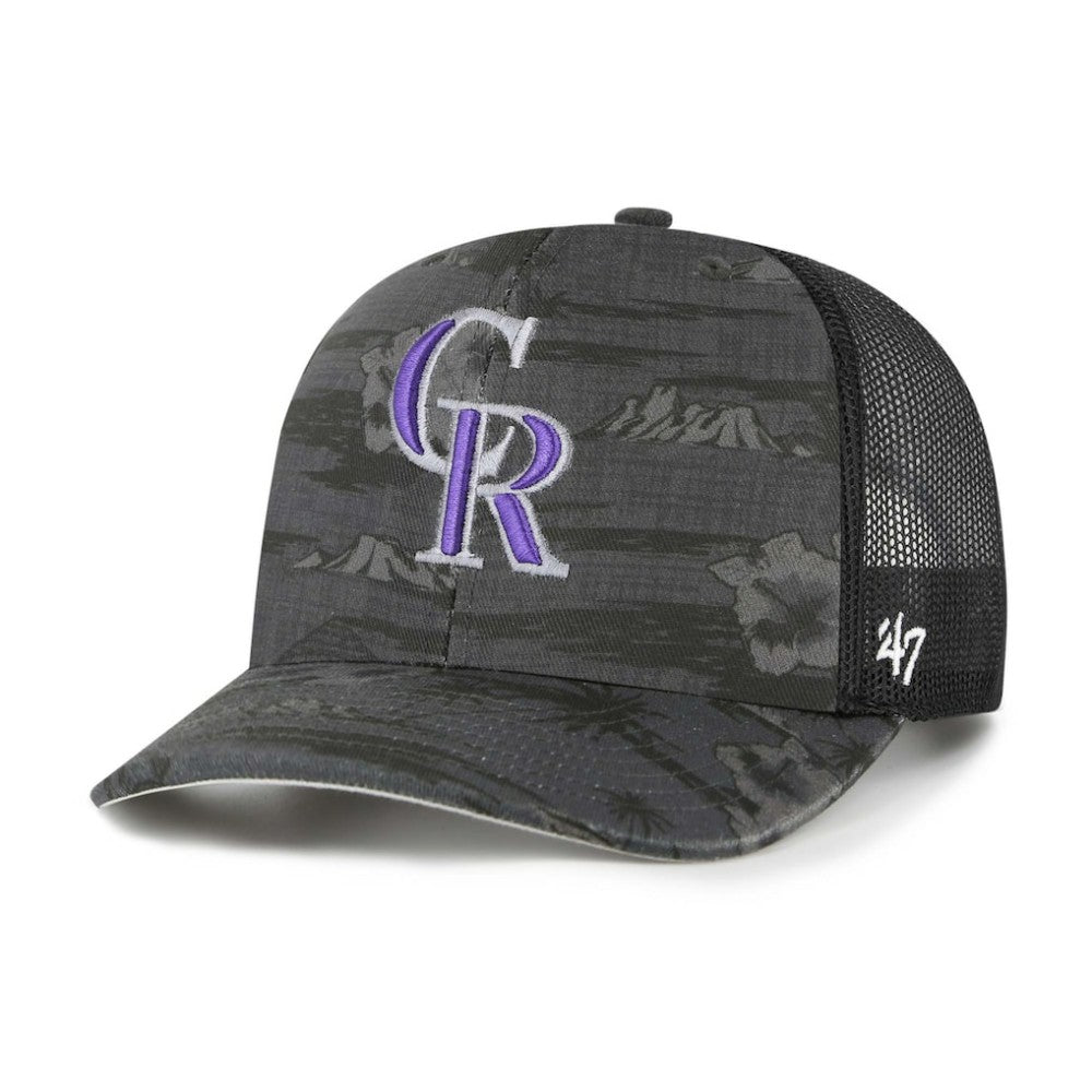'47 Colorado Rockies Fiji Trucker Adjustable Hat - Black Hats
