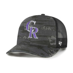 '47 Colorado Rockies Fiji Trucker Adjustable Hat - Black Hats