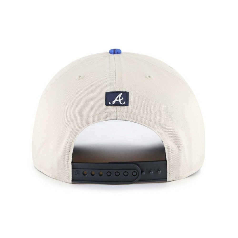 Atlanta Braves '47 Fiji Rope Hitch Adjustable Hat - Cream/Navy Hats