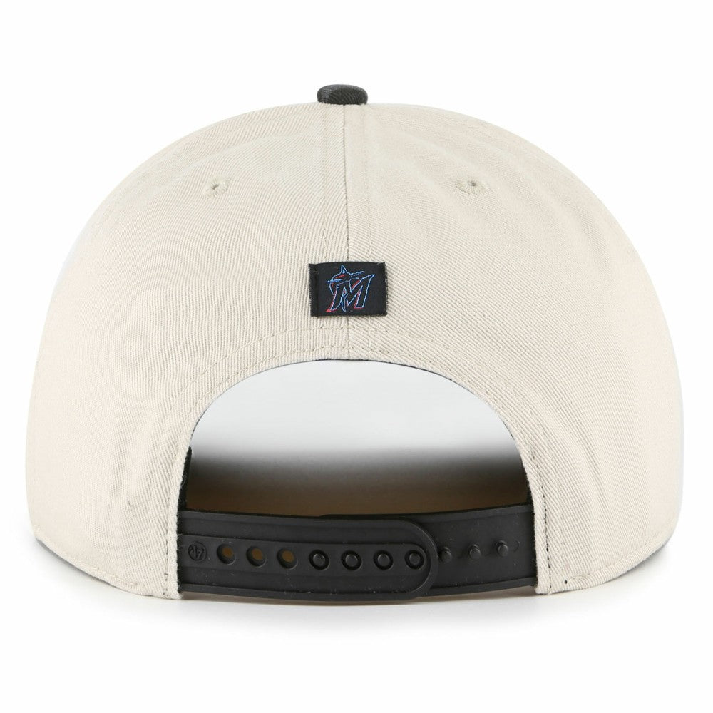 Miami Marlins '47 Fiji Rope Hitch Adjustable Hat - Cream/Black Hats