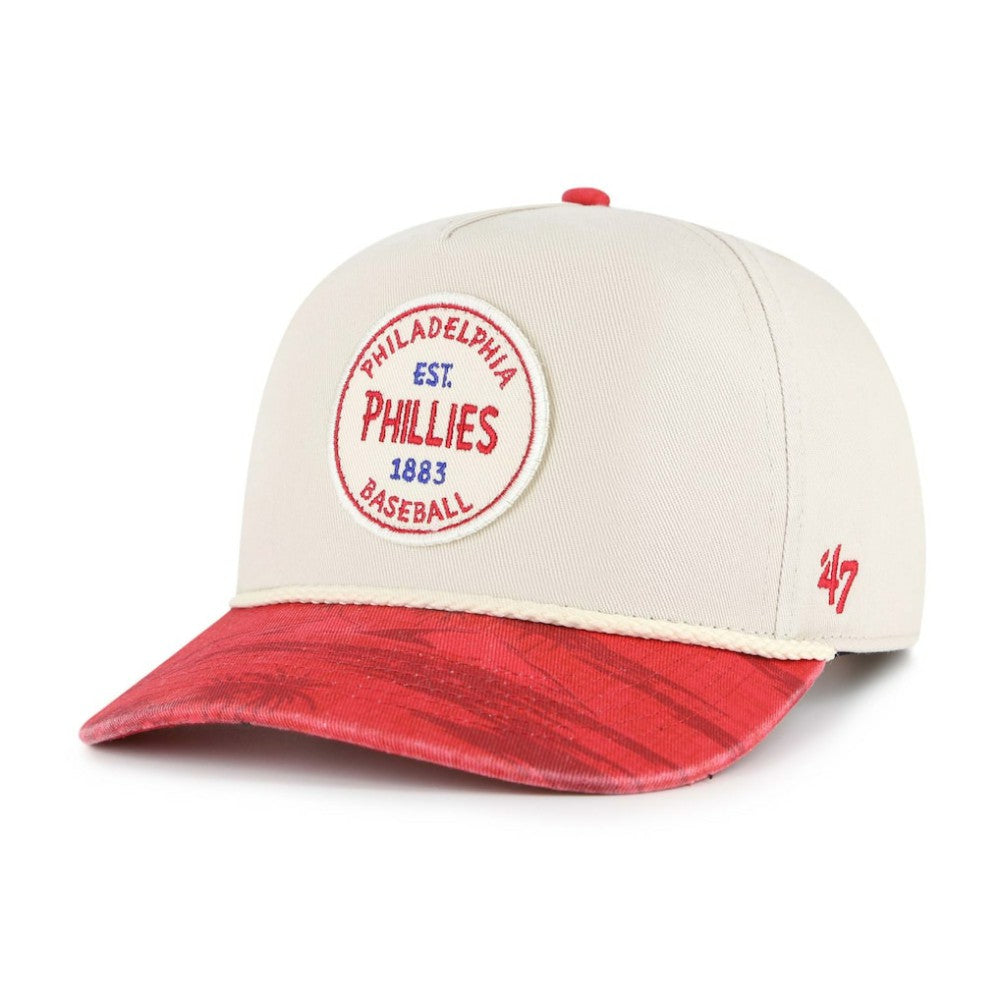 Philadelphia Phillies '47 Fiji Rope Hitch Adjustable Hat - Cream/Red Hats