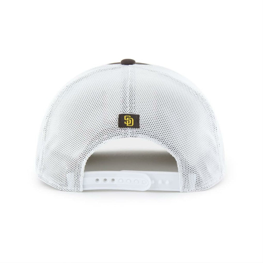 San Diego Padres '47 Scratch Adjustable Trucker Hat - Brown/White Hats