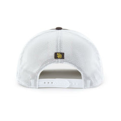 San Diego Padres '47 Scratch Adjustable Trucker Hat - Brown/White Hats