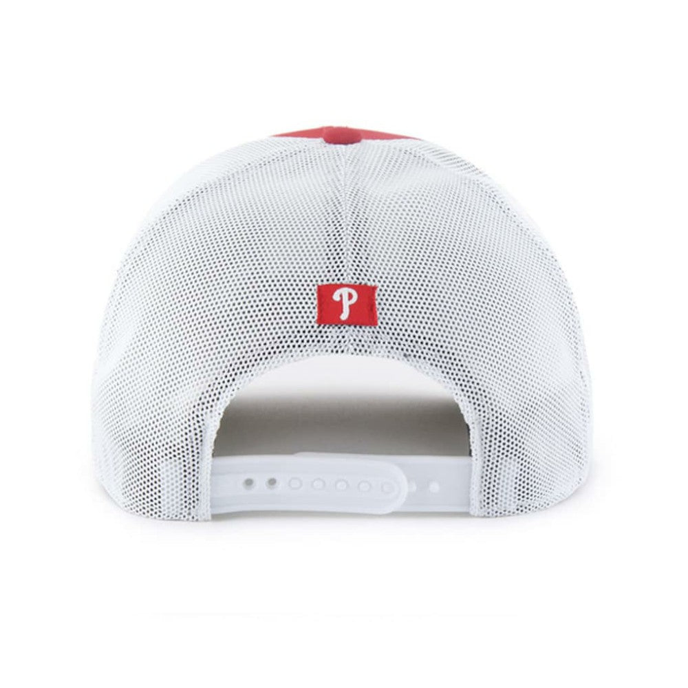 Philadelphia Phillies '47 Scratch Adjustable Trucker Hat - Red/White Hats