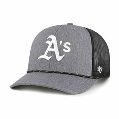Athletics '47 Carbon Rope Trucker Adjustable Hat - Charcoal Hats
