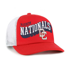 Washington Nationals '47 Meander Foam Trucker Snapback Hat - Red Hats