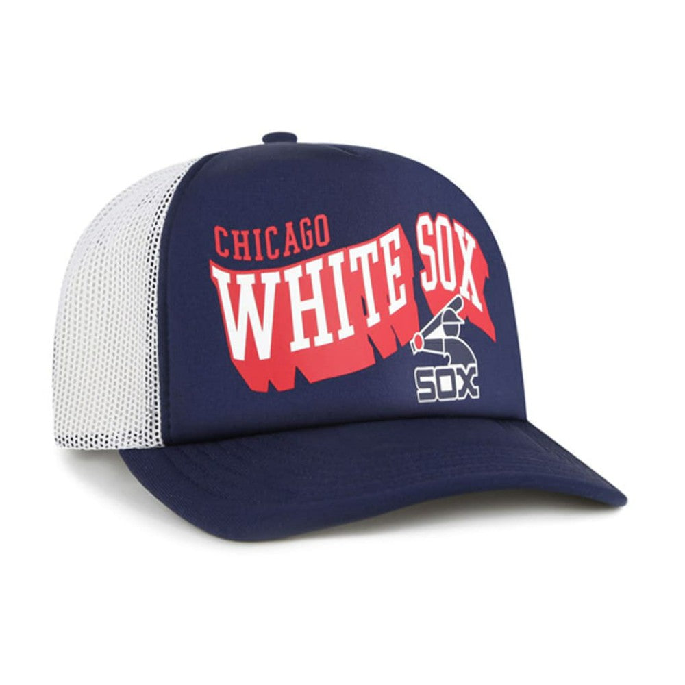 Chicago White Sox '47 Meander Foam Trucker Snapback Hat - Navy Hats