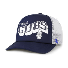Chicago Cubs '47 Meander Foam Trucker Snapback Hat - Navy Hats