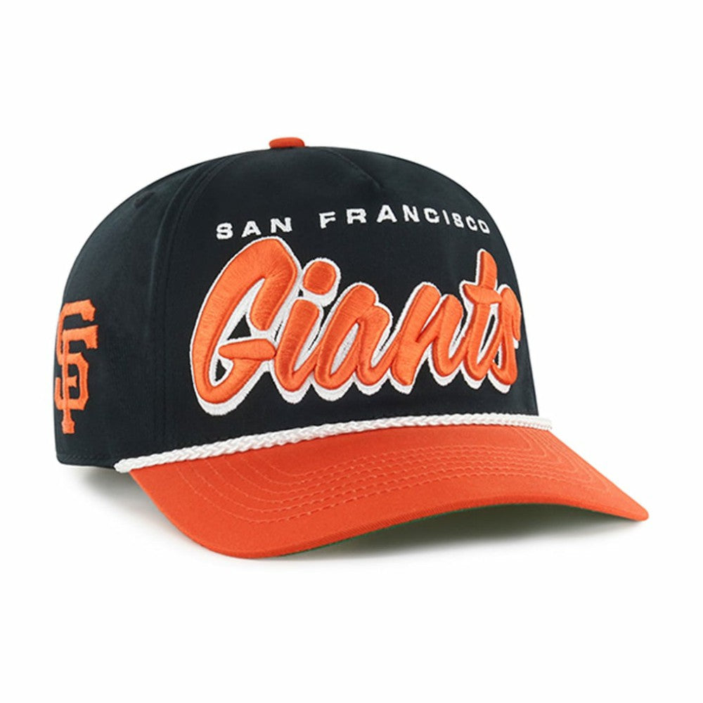 San Francisco Giants '47 Dropshadow Rope Hitch Adjustable Hat - Black Hats
