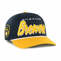 Milwaukee Brewers '47 Dropshadow Rope Hitch Adjustable Hat - Navy Hats