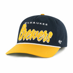 Milwaukee Brewers '47 Dropshadow Rope Hitch Adjustable Hat - Navy Hats