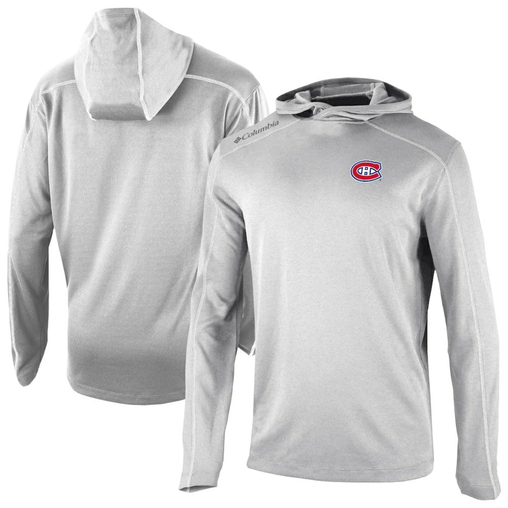 NHL Montreal Canadiens Columbia Shotgun Omni-Wick Pullover Hoodie - Gray
